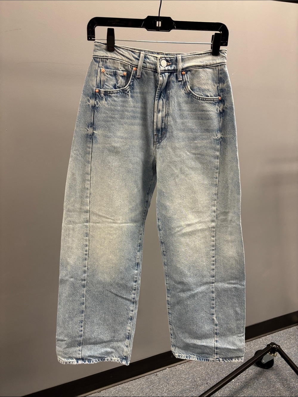 MOTHER Light Blue Half-Pipe Ankle Relaxed Jeans W/O Tag - Picture 5 of 10